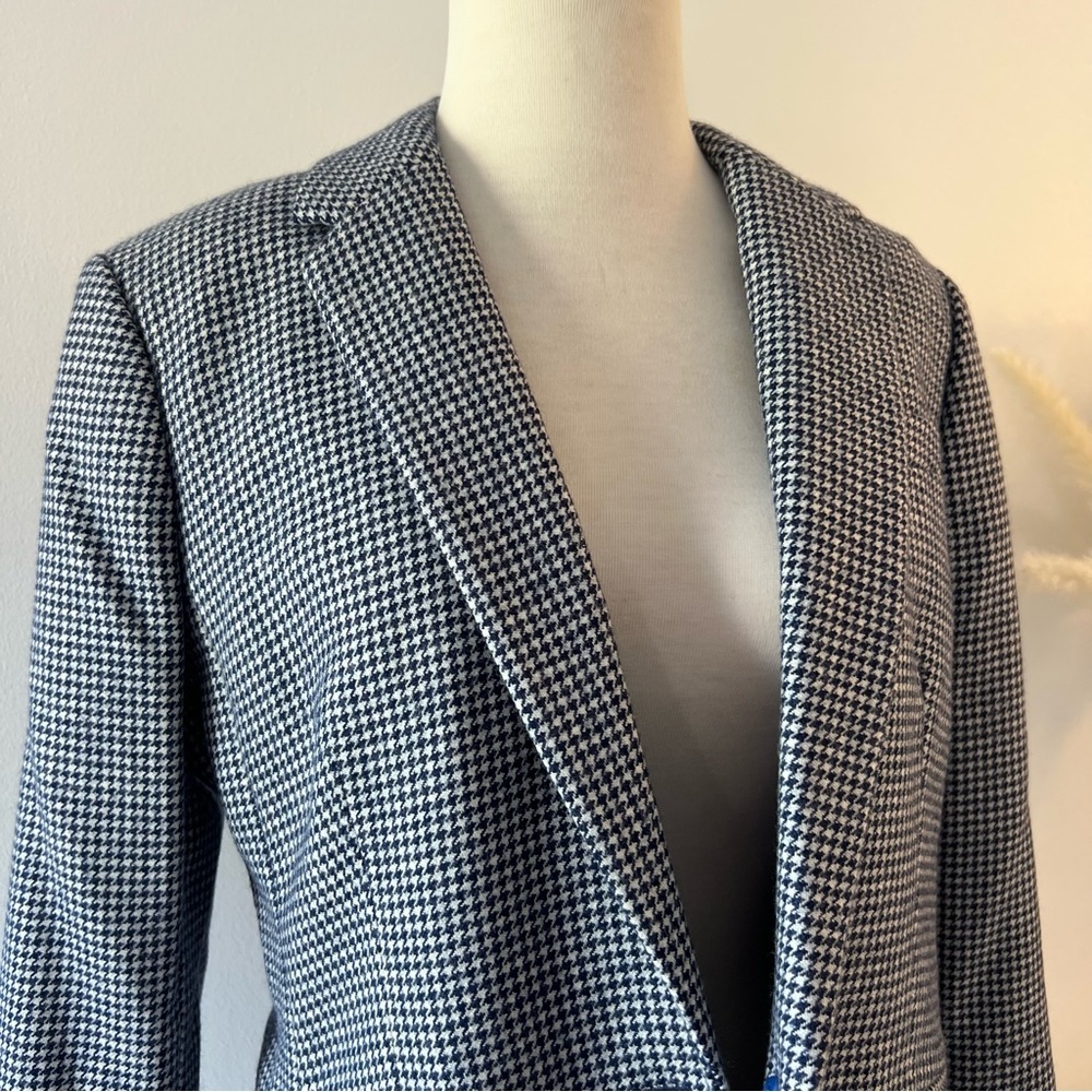 NWT J.Crew Blue and White Campbell Blazer - Picture 5 of 11